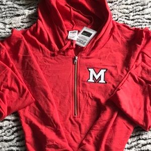 M Redhawks Half Zip Hoodie